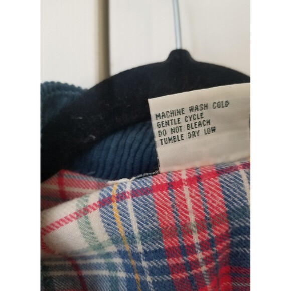 Vintage 90's Greatland oversized flannel lined chore barn jacket red S - Picture 7 of 10